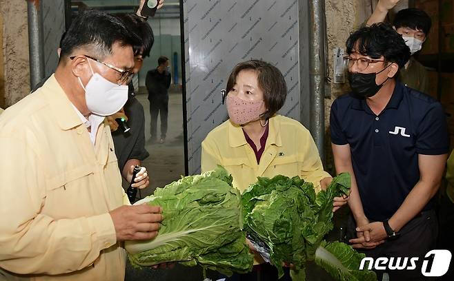 한국농수산식품유통공사(aT)는 25일 추석 성수품 비축농산물 공급 확대 및 소비자 체감 물가안정 등 대책 마련에 나서고 있다. (사진제공=aT)