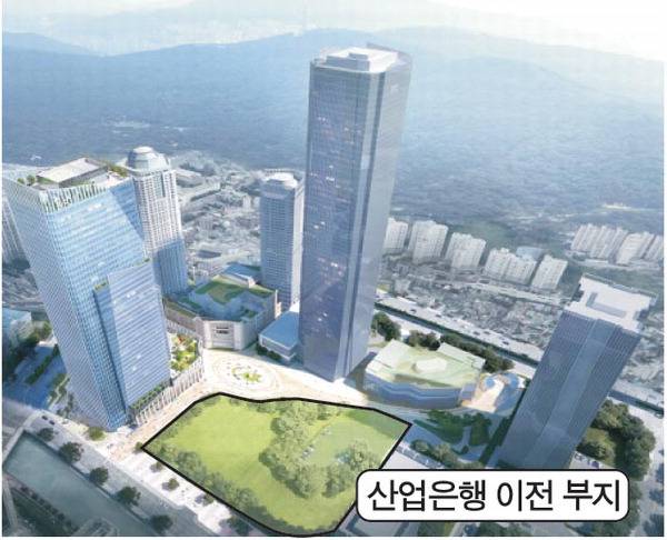 산업은행 본사 이전 부지로 확정된 부산 남구 문현혁신도시 내 BIFC 3단계 개발 예정지.  국제신문DB