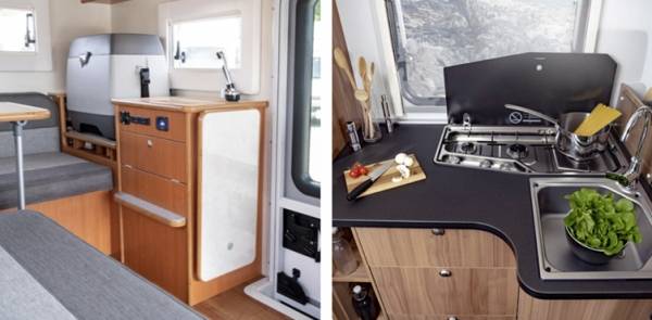 내부 설비의 사용빈도는 여행 스타일에 따라 달라질 수 있다. 잘 사용하지 않는 설비는 과감히 생략하고, 침대와 같은 보다 자주 사용하는 설비를 더 좋게 만드는 것이 좋다