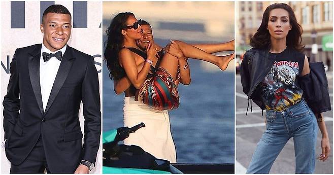 PSG 스타플레이어 음바페와 트랜스젠더 연인 이네스 라우. (스포츠 브리프 트위터 갈무리)