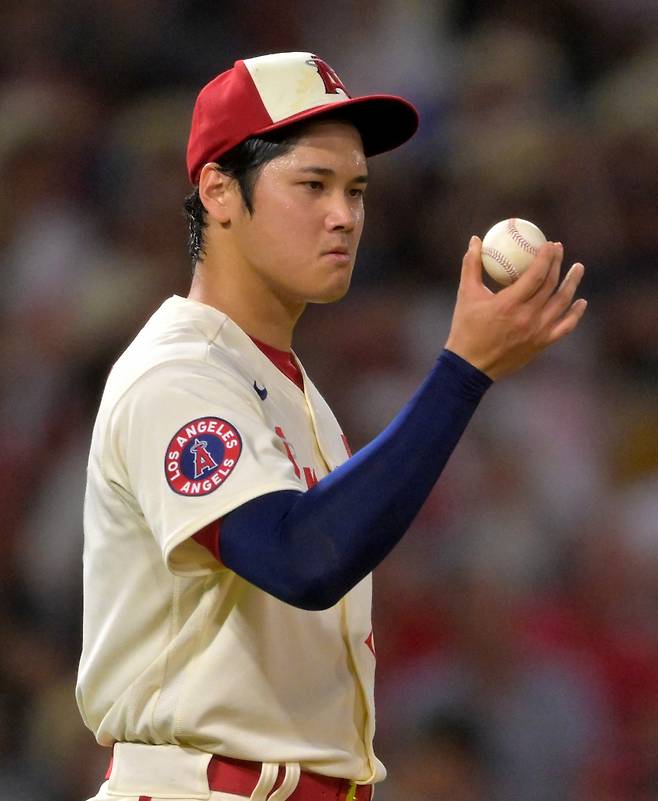 LA 에인절스 오타니 쇼헤이는 최근 투심을 장착하며 위력을 더하고 있다. USATODAY연합뉴스