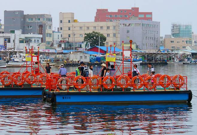속초 아바이마을의 갯배
