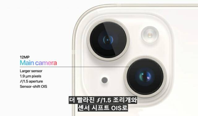 아이폰14 카메라(사진=애플 영상 갈무리)