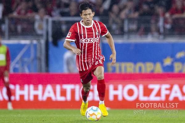 정우영(프라이부르크). 게티이미지코리아