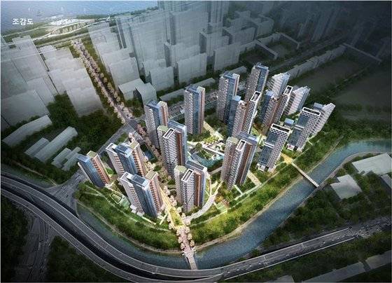 반포주공1단지 3주구 재건축 조감도. 삼성물산이 짓는다.