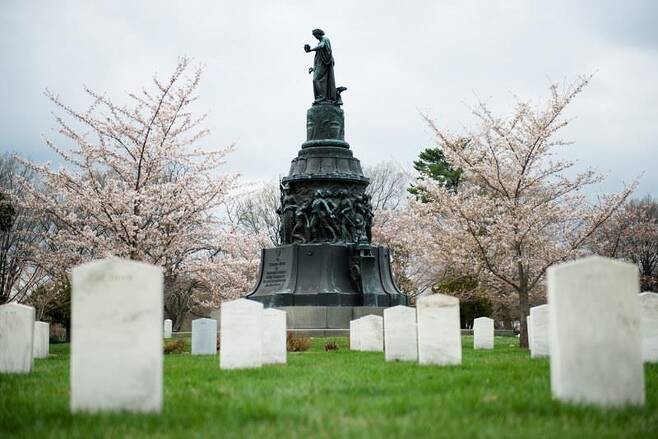 미국 알링턴 국립묘지의 '남부연합 기념비' [알링턴 묘지 홈페이지 캡처. 재판매 및 DB 금지]