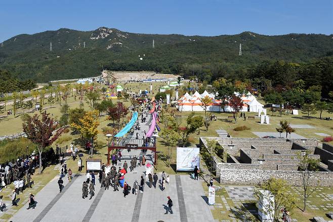 2018년 열린 회암사지 왕실축제 당시 모습.(사진=양주시)