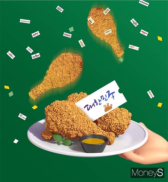 700개가 넘는 치킨 브랜드가 경쟁하며 시장에 신흥 강자가 등장하고 있다./그래픽=김은옥 기자