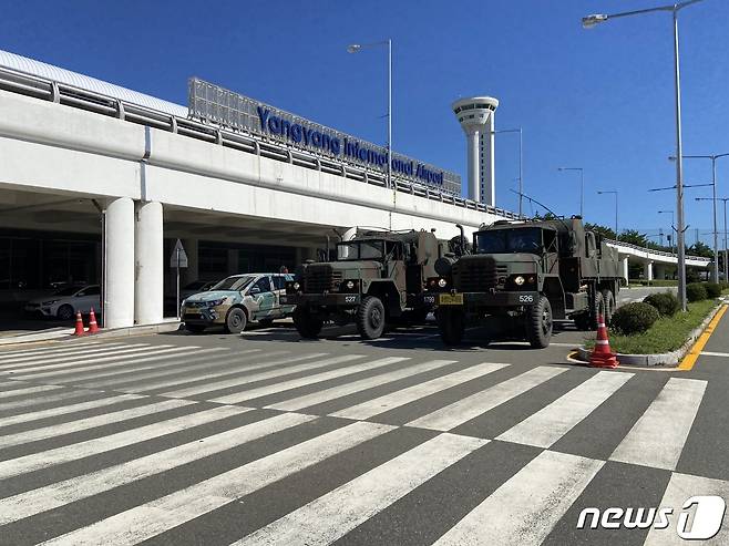 2022년 양양국제공항 대테러 훈련.(한국공항공사 양양공항 제공) 2022.9.21/뉴스1