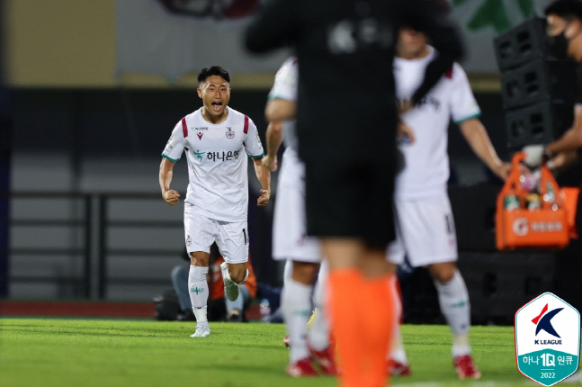 대전 이진현이 21일 안양전에서 선제골을 넣은 뒤 환호하고 있다. 제공 | 한국프로축구연맹