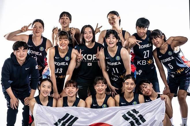 한국 여자농구 대표팀 [FIBA 인터넷 홈페이지 사진. 재판매 및 DB 금지]