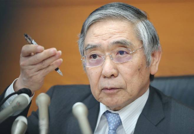 구로다 하루히코 일본은행(BOJ) 총재(사진=AFP)