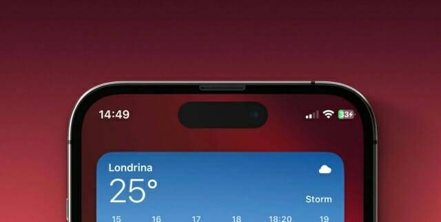 iOS 16.1 두 번째 베타 버전에 적용된 배터리 잔량 표시 기능 (사진=나인투파이브맥)