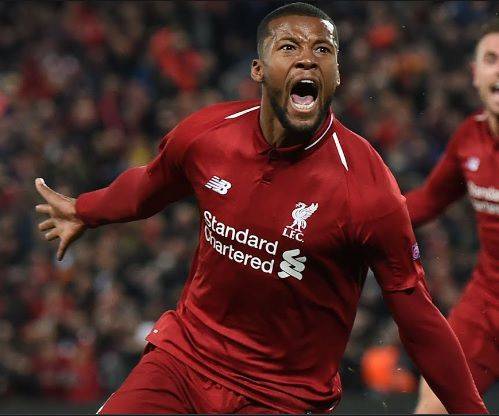 2019년 챔피언스리그 4강 2차전에서 골을 터뜨린 뒤 포효하는 베이날둠. / 유튜브