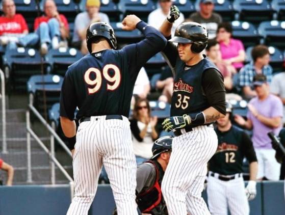 마이너리그 시절 개리 산체스(오른쪽)과 저지. 애런 저지 인스타그램 갈무리