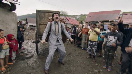 A scene from the 2006 American-British mockumentary "Borat! Cultural Learnings of America for Make Benefit Glorious Nation of Kazakhstan," which was banned by the Kazakh government [20TH CENTURY FOX]