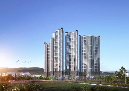 [사진 : ‘양주 덕정역 한라비발디 퍼스티어’ 투시도(제공-HL 디앤아이한라㈜)]