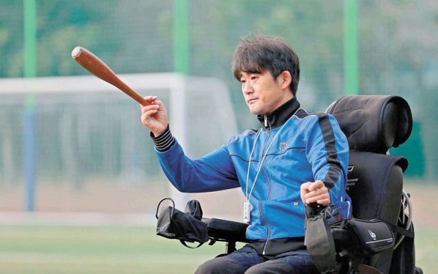 엔픽셀이 창단한 장애인 선수단에서 활동하고 있는 육상 선수 이원태 씨. 각 사 제공