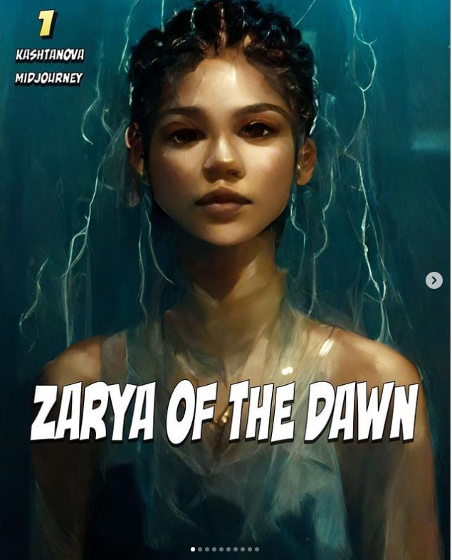 문자-이미지 변환 AI 모델인 ‘미드저니’를 통해 그려진 만화 ‘새벽의 자리야(Zarya of the Dawn)’. /크리스 카쉬타노바