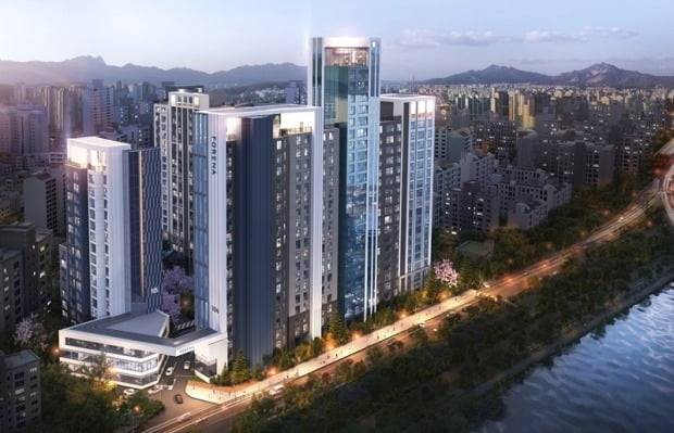 염창 무학 아파트 리모델링 사업 조감도. 사진=한화건설