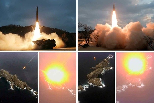 북한 지대지 전술유도탄(단거리탄도미사일 KN-23). 평양 노동신문=뉴스1