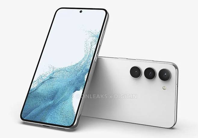 갤럭시S23 예상 이미지. [트위터(@OnLeaks)]