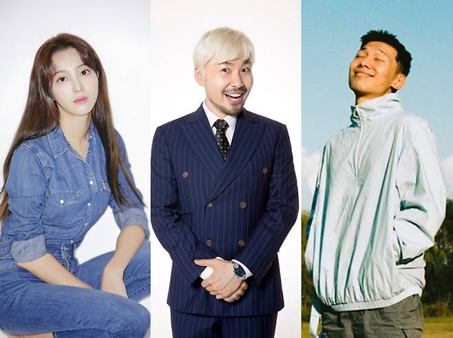 왼쪽부터 정혜성, 노홍철, 죠지