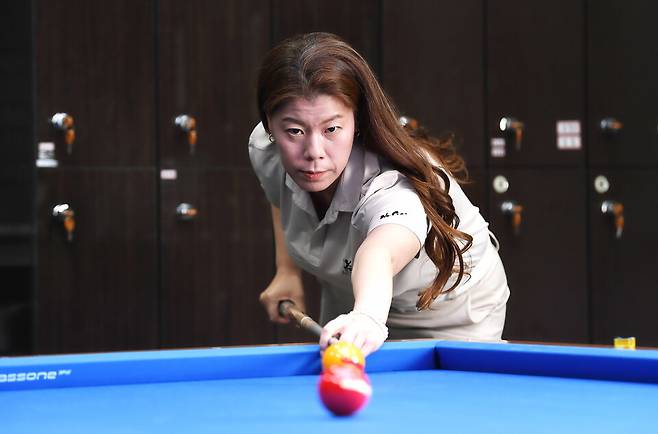 이마리 당구선수 2022 인터뷰 사진