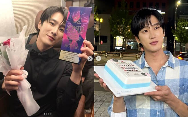 Ahn Bo-hyun released four photos on his instagram on the 30th without saying anything.In the photo, Ahn Bo-hyun was wearing a black shirt and smiling shyly with a bouquet of flowers and a pamphlet of 2022 Apan Star Awards.Another photo showed Ahn Bo-hyun holding a cake from a September calendar painting.So netizens are saying, Congratulations, Congratulations on the award. Mr. Bohyeon seems comfortable, Congratulations, I will continue to support you, My brother suffered a lot in September.I will pray and pray for a month full of good things in October, and Wow, it is so cool. Congratulations on the award. Meanwhile, Ahn Bo-hyun received the 2022 Apan Star Awards OTT Award for Yumis Cells and My Name.