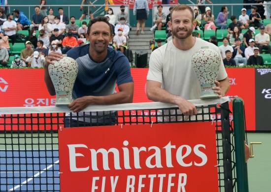 복식 최종 우승한 클라센(왼쪽) 라몬스 조(사진=코리아오픈 조직위원회)