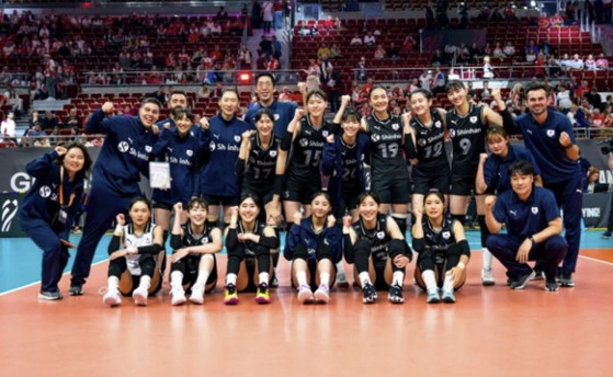 여자 배구 대표팀.(사진=FIVB)