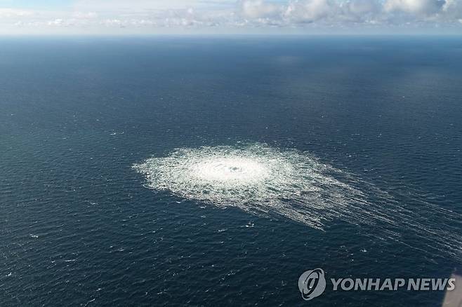 노르트스트림-2 가스관 누출 [UPI 연합뉴스 자료사진. 재판매 및 DB 금지]