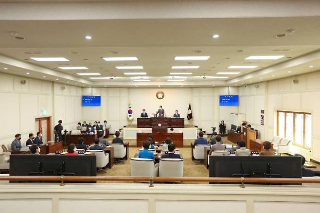 수성구의회가 지난달 30일 제3차 본회의를 끝으로 제251회 제1차 정례회 회기 일정을 모두 마무리했다. (수성구의회 제공) 2022.10.03