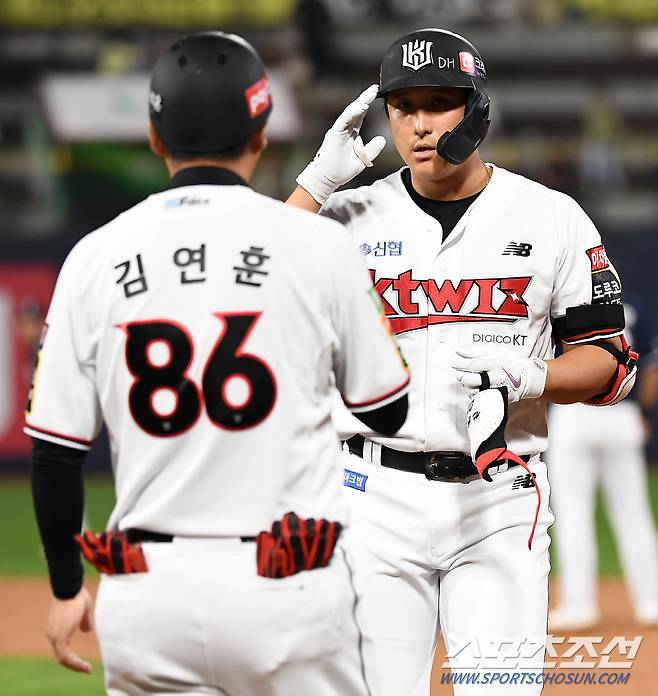 2022 KBO리그 KT 위즈와 두산 베어스의 경기가 28일 수원 KT위즈파크에서 열렸다. KT 황재균. 수원=박재만 기자 pjm@sportschosun.com/2022.09.28/