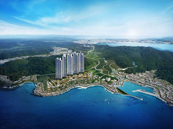 포항 푸르지오 마린시티 조감도. [사진=대한토지신탁]