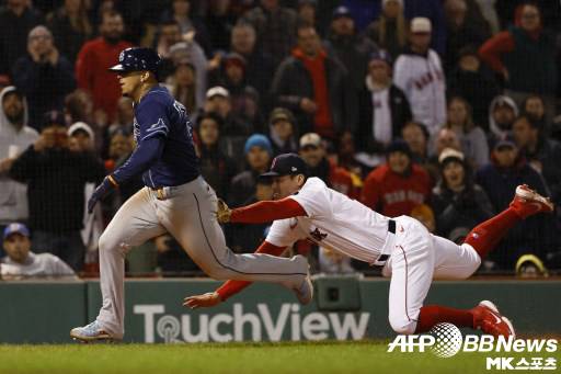 탬파베이가 보스턴에게 역전패를 당했다. 사진(美 보스턴)=ⓒAFPBBNews = News1