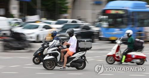 배달 오토바이 [연합뉴스 자료사진]