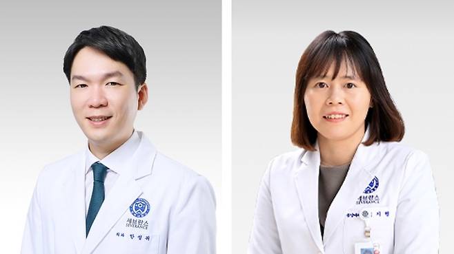 연세대 강남세브란스병원 유방외과 안성귀(왼쪽) 교수, 종양내과 김지형 교수(사진 : 강남세브란스병원 제공) *재판매 및 DB 금지