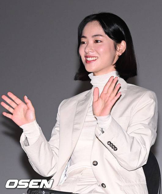 [OSEN=부산,박준형 기자] 6일 오후 부산 해운대구 센텀시티 CGV에서 넷플릭스 '글리치' 관객과의 대화가 진행됐다.