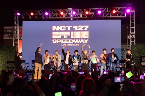 NCT 127이 미국 LA에서 정규 4집 ‘질주 (2 Baddies)’ 발매 기념 팬이벤트로 5천여 팬들과 즐거운 시간을 보냈다. 사진=SM