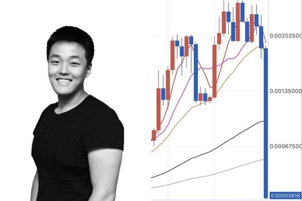 권도형(왼쪽) 테라폼랩스 최고경영자(CEO)와 루나 그래프.