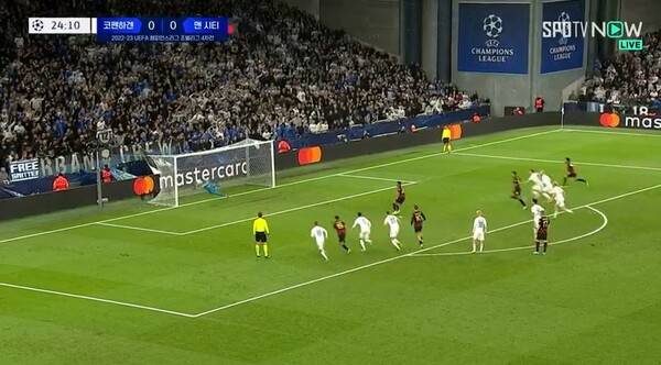 맨시티 리야드 마레즈 PK 실축. ⓒ스포티비나우 중계 캡처