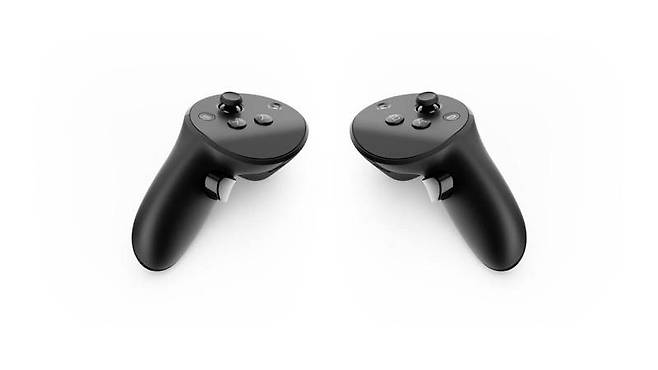 새 컨트롤러인 '메타 퀘스트 터치 프로'에는 자체 트래킹 센서와 프로세서가 탑재됐다. 출처=메타