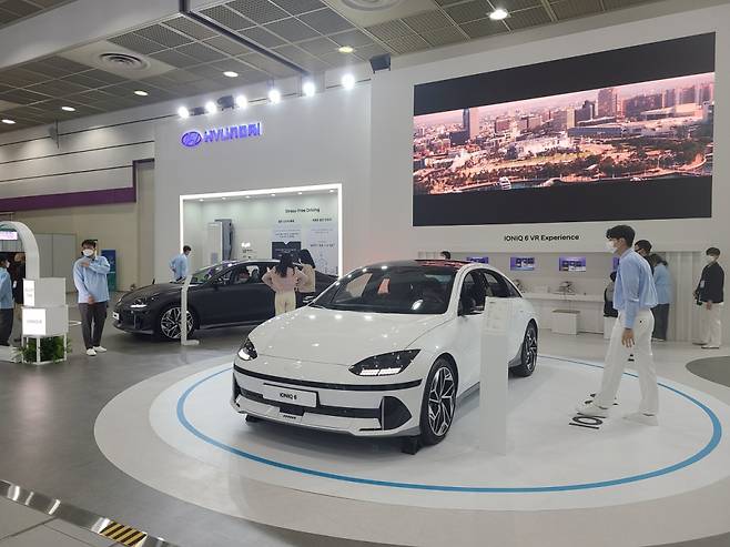 GBW 2022에 전시된 아이오닉 6./사진=이태성기자