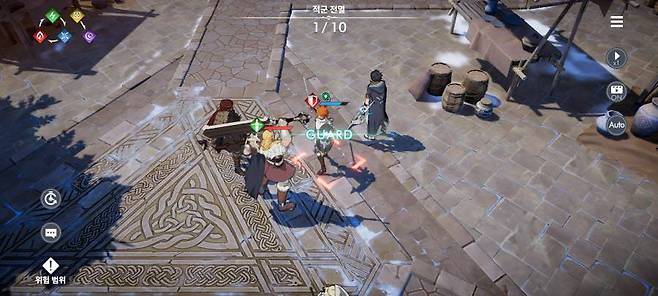 상대의 공격을 받아주는 방패 특성