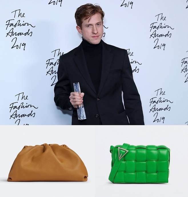 10월 3일 버버리가 리카르도 티시 후임으로 임명한 크리에이티브 최고 책임자(CCO, chief creative officer) 다니엘 리(상단). [게티이미지] . 보테카 베네타 클러치백(하단 왼쪽)과 카세트백(하단 오른쪽). [보테가 베네타]