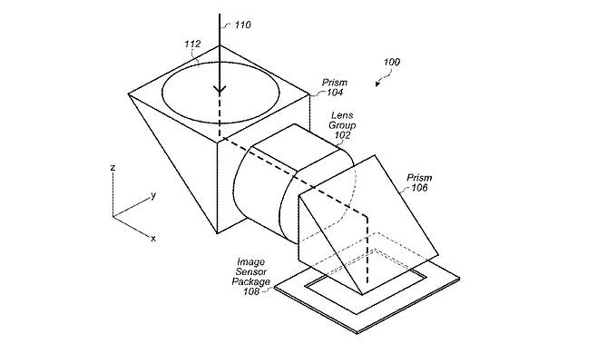 애플이 미국 특허청 등에 등록한 폴디드줌 카메라 특허 기술 이미지. /USIPO 캡처