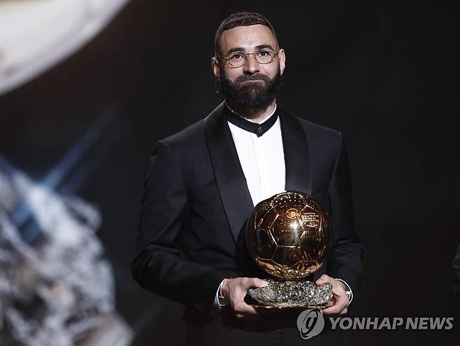 2022 발롱도르 수상자 벤제마 [로이터=연합뉴스]