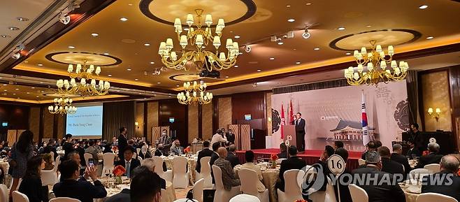 홍콩 주재 한국총영사관 국경일 행사 [촬영 윤고은] 18일 홍콩 콘래드 호텔에서 열린 한국 국경일 행사.