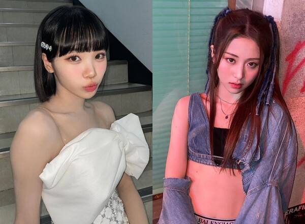 사진=김채원, 허윤진 인스타그램&nbsp;